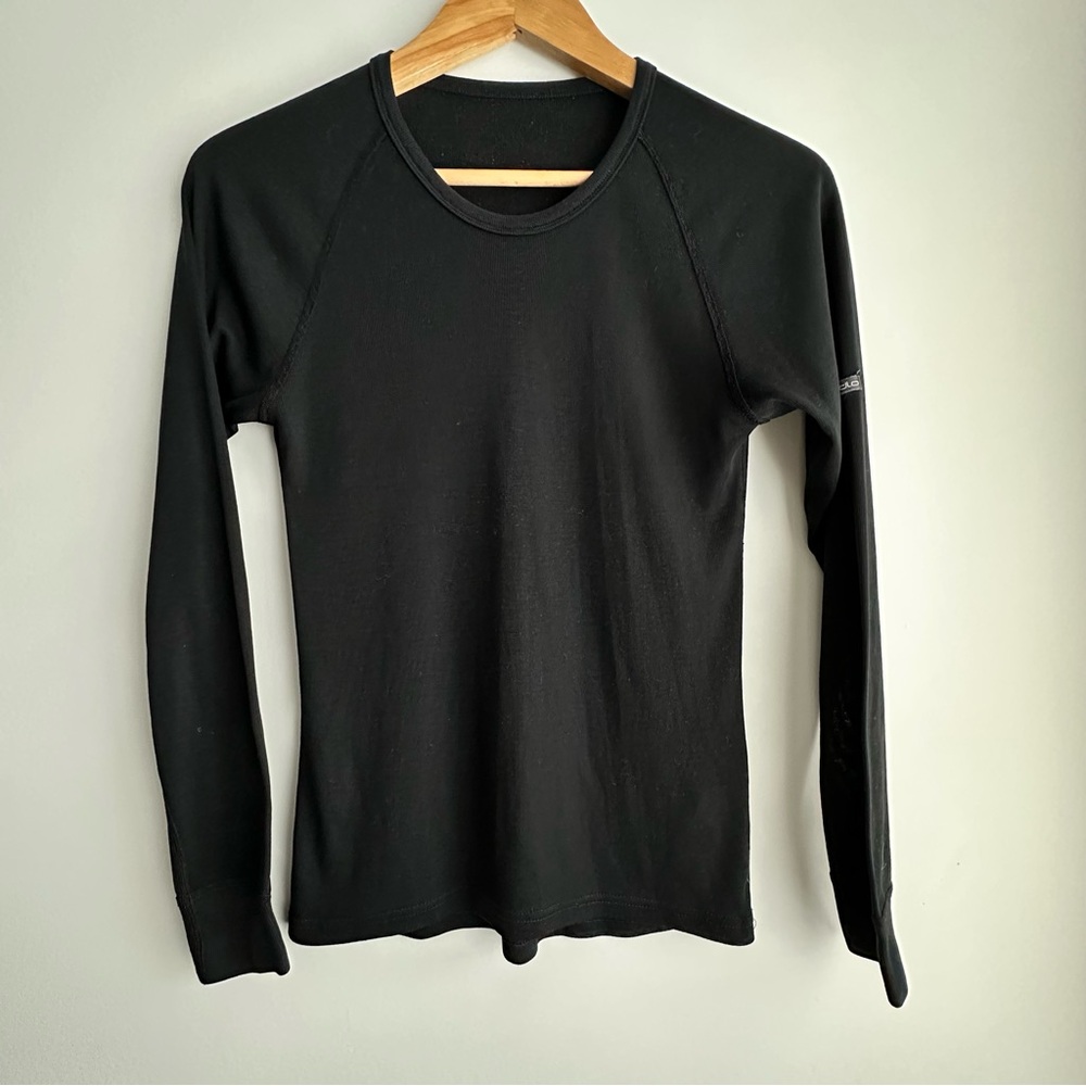Odlo Women Black Long Sleeve Base Layer Top XS